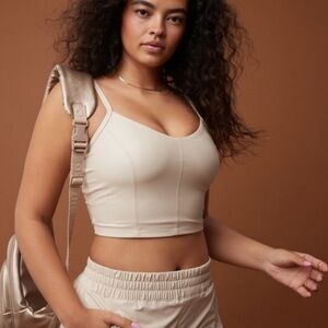 NWT Aerie Offline Real Luxe Recharge Faux Leather Bralette